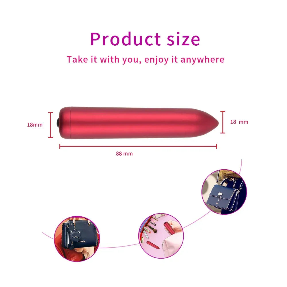 16 Speed Mini Bullet Vibrator For Women Usb Clit Stimulator