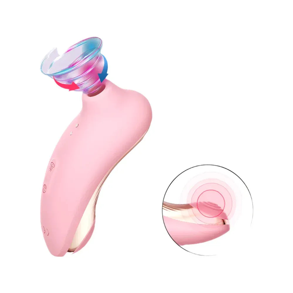 2 In 1 Suction Vibration Toy for Women Clit Nipple