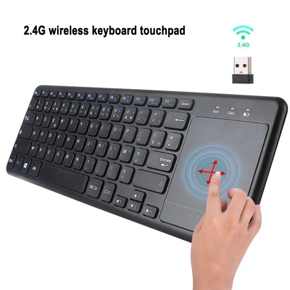 Vibe Geeks 78 Keys 2.4G Wireless Mini Keyboard with Mouse