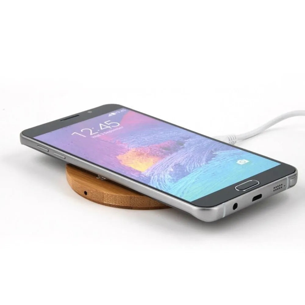 Vibe Geeks Wireless Wooden Charging Pad for QI Enabled