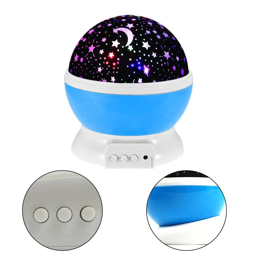 Vibe Geeks Unicorn Starry Sky Projector in 4 Colors - USB