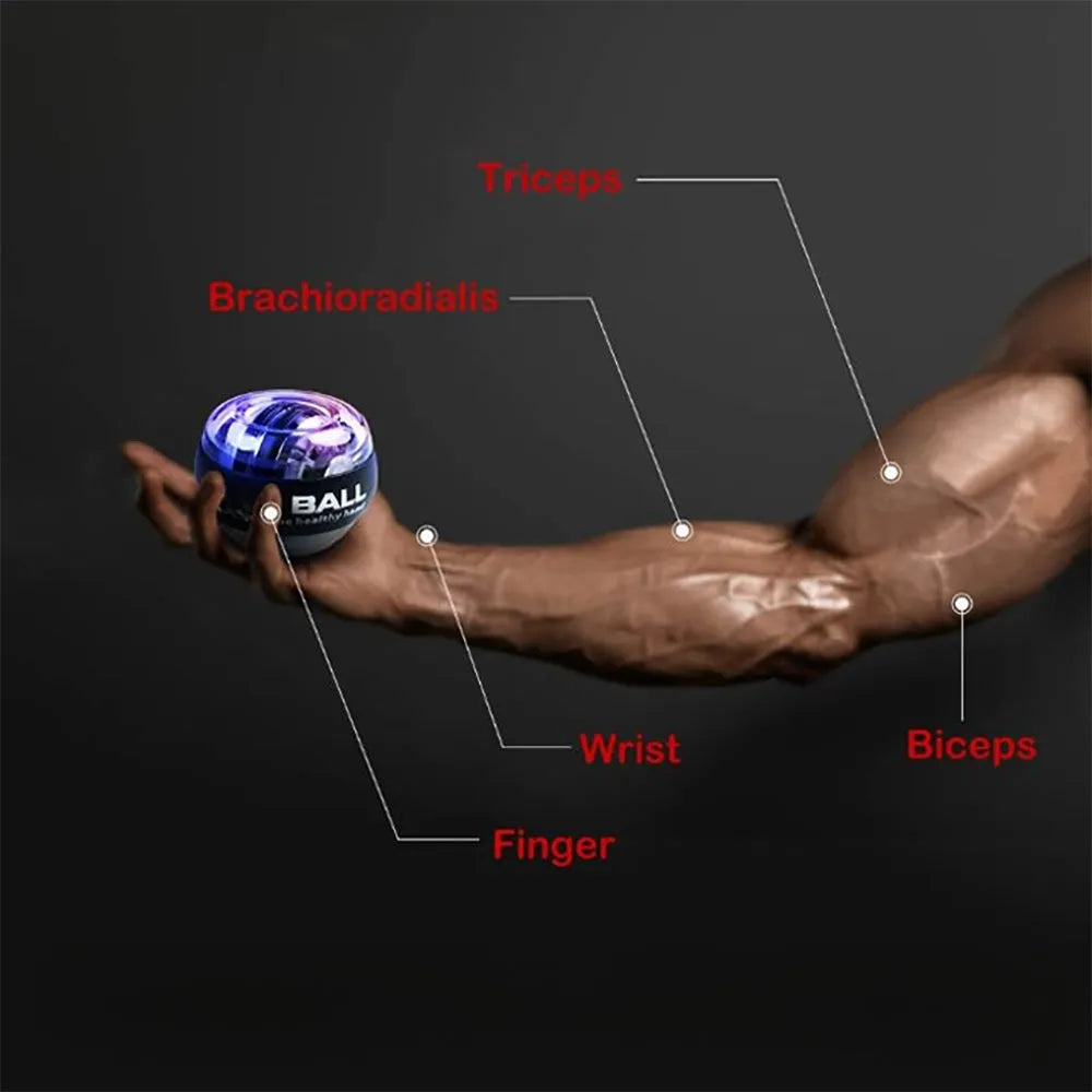 Vibe Geeks LED Wrist Powerball Hand Grip Strengthener