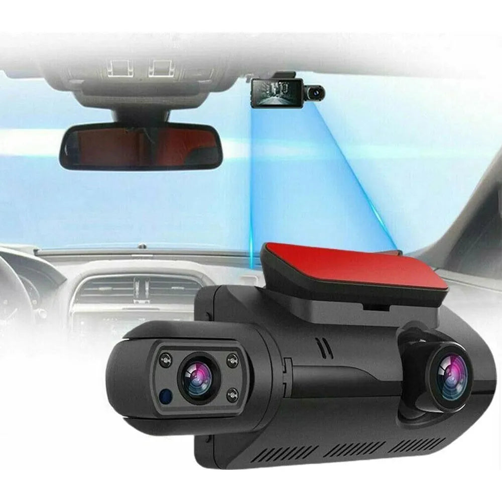Vibe Geeks HD1080P Dual Lens Car Dash Cam Comprehensive