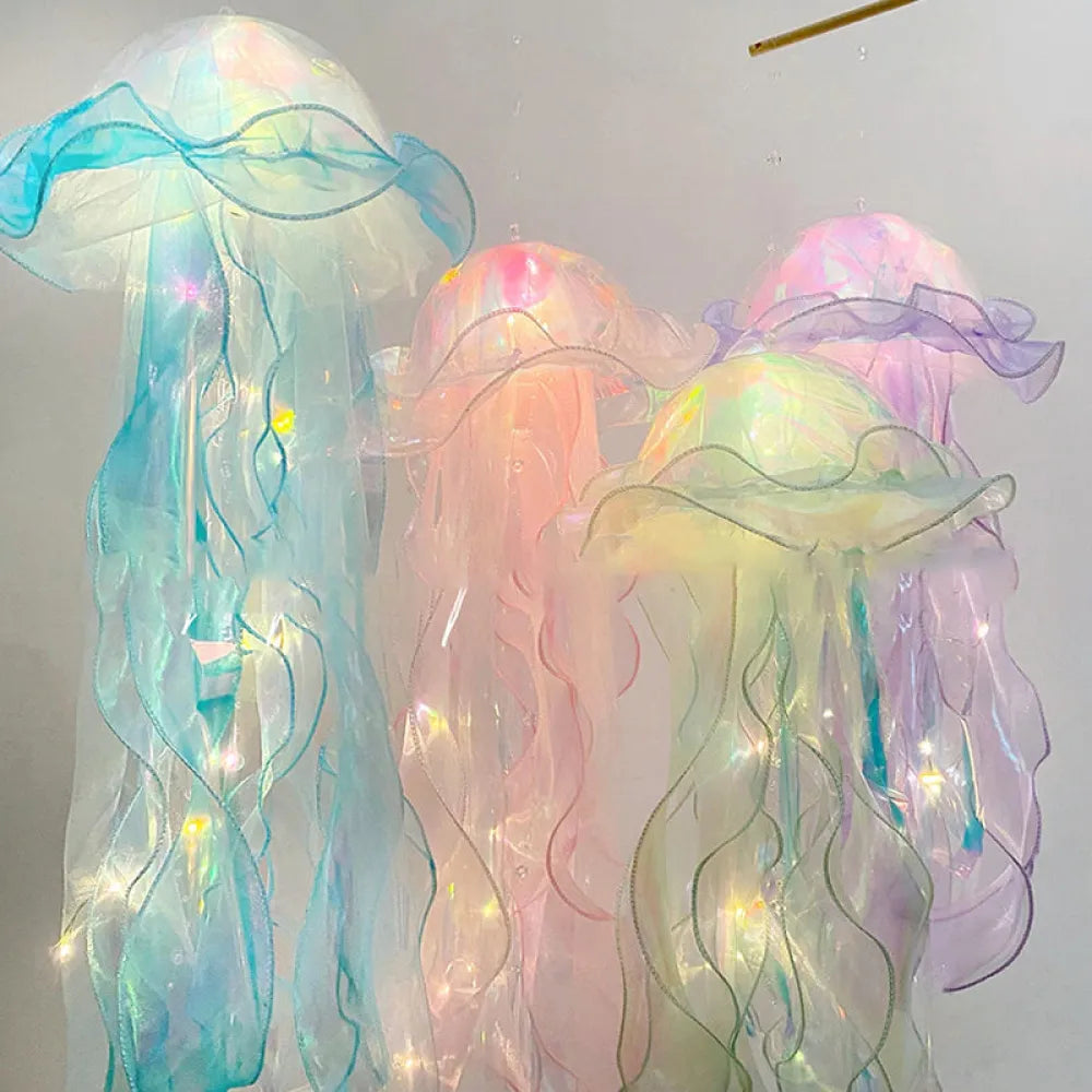 Vibe Geeks Hanging Jellyfish LED Decorative Lamp DIY Party