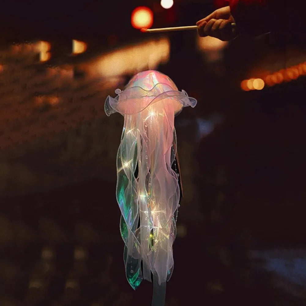 Vibe Geeks Hanging Jellyfish LED Decorative Lamp DIY Party