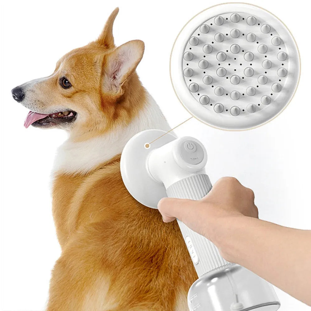 Vibe Geeks Automatic Foaming Silicone Bristles Pet Bathing