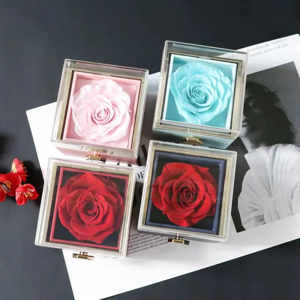 Vibe Geeks Eternal Rose Box Preserved Flower Surprise