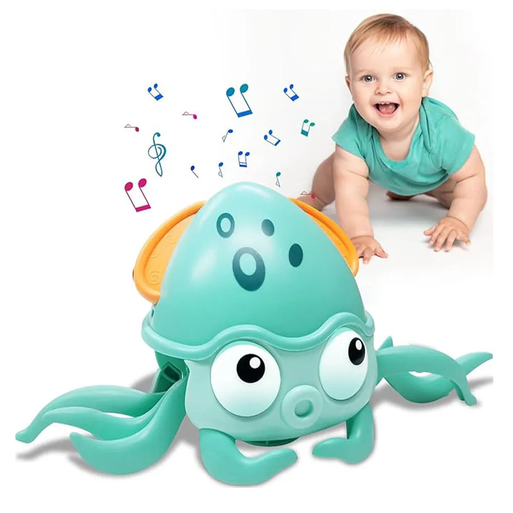 Vibe Geeks Interactive Crawling Octopus Toy with Obstacle