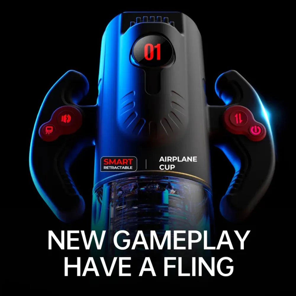 3 In 1 Automatic Telescopic Sucking Masturbator Handle Male