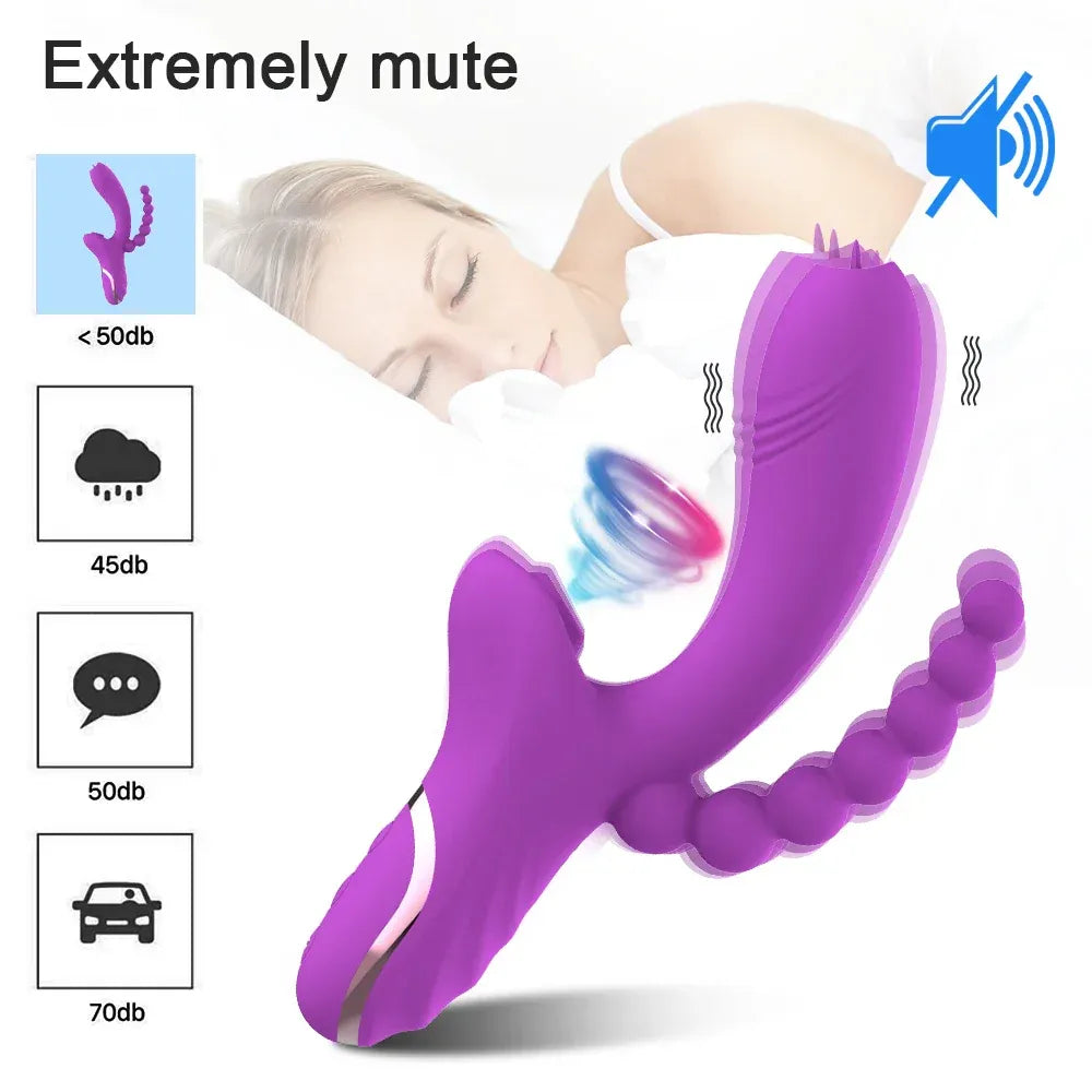 3-in-1 Clit Sucker & Vagina Stimulator for Women