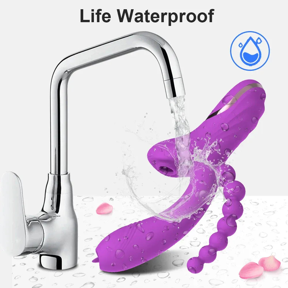 3-in-1 Clit Sucker & Vagina Stimulator for Women