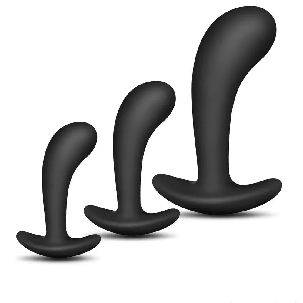 3-Piece Silicone Anal Plug Set for Anal Play