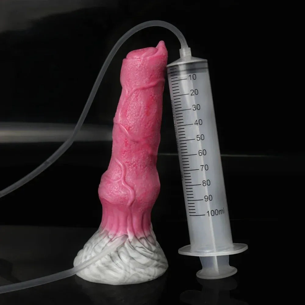6.1In Ejaculating Wolf Dildo Realistic Animal G-Spot & Anal