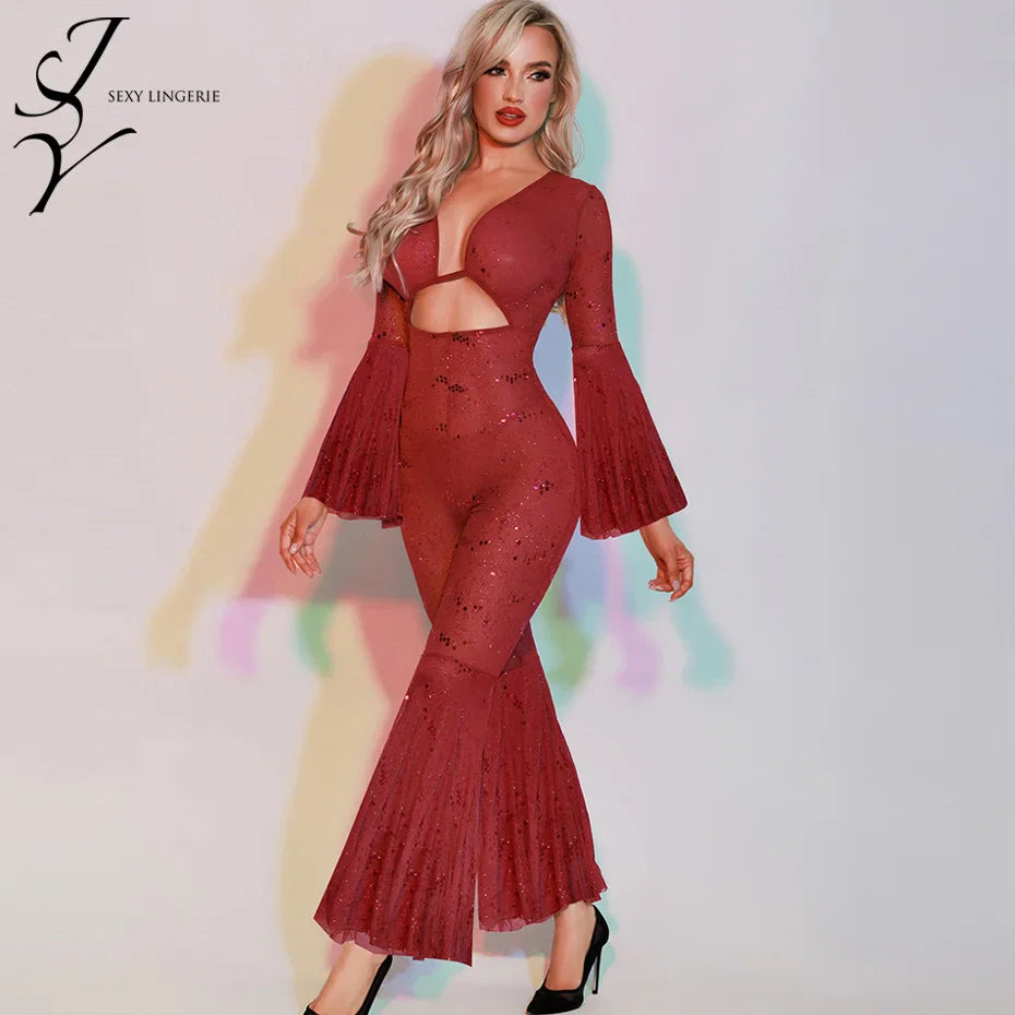 Flare Lace Bodysuit Alluring Women Underwear For Nighttime