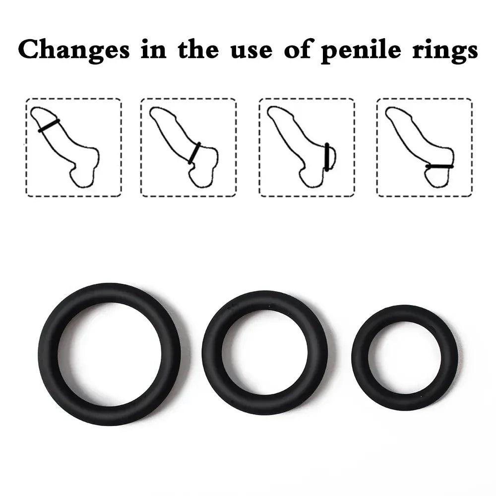 Adjustable Silicone Cock Ring For Men