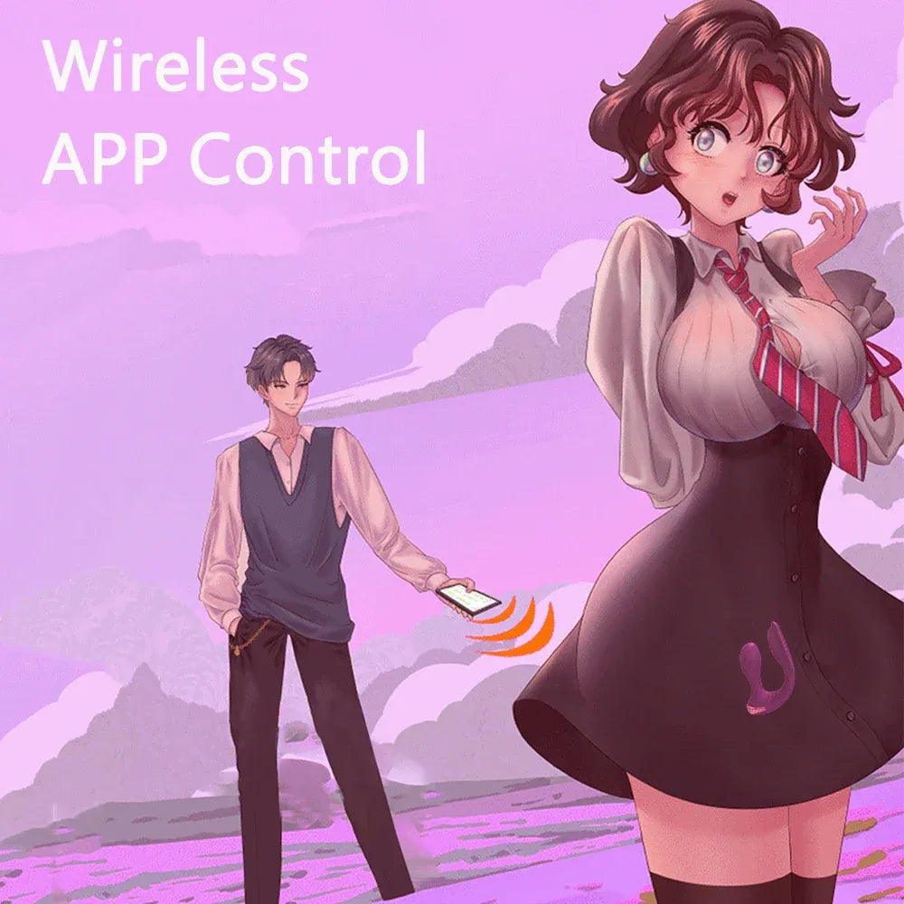 App Control Dual Ended Vibrator for Women Clit Anal