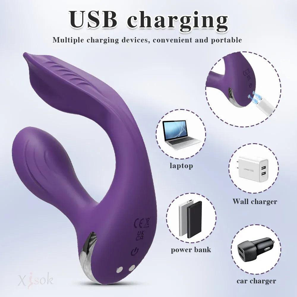 App Control Dual Ended Vibrator for Women Clit Anal