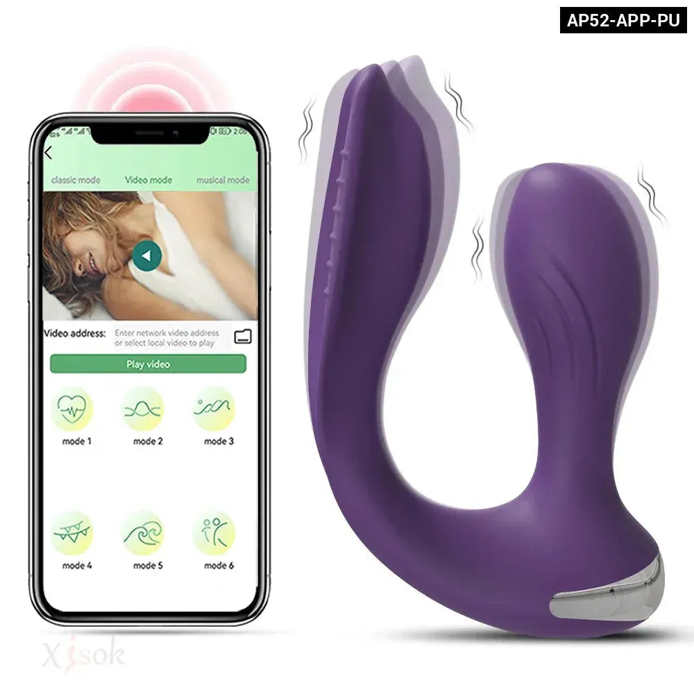 App Control Dual Ended Vibrator for Women Clit Anal