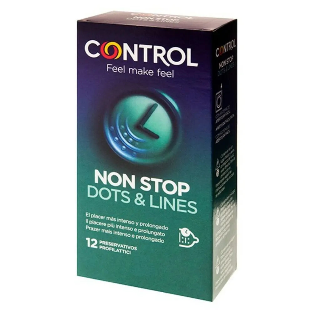 Condoms Non Stop Dots Lines By Control 12 Uds
