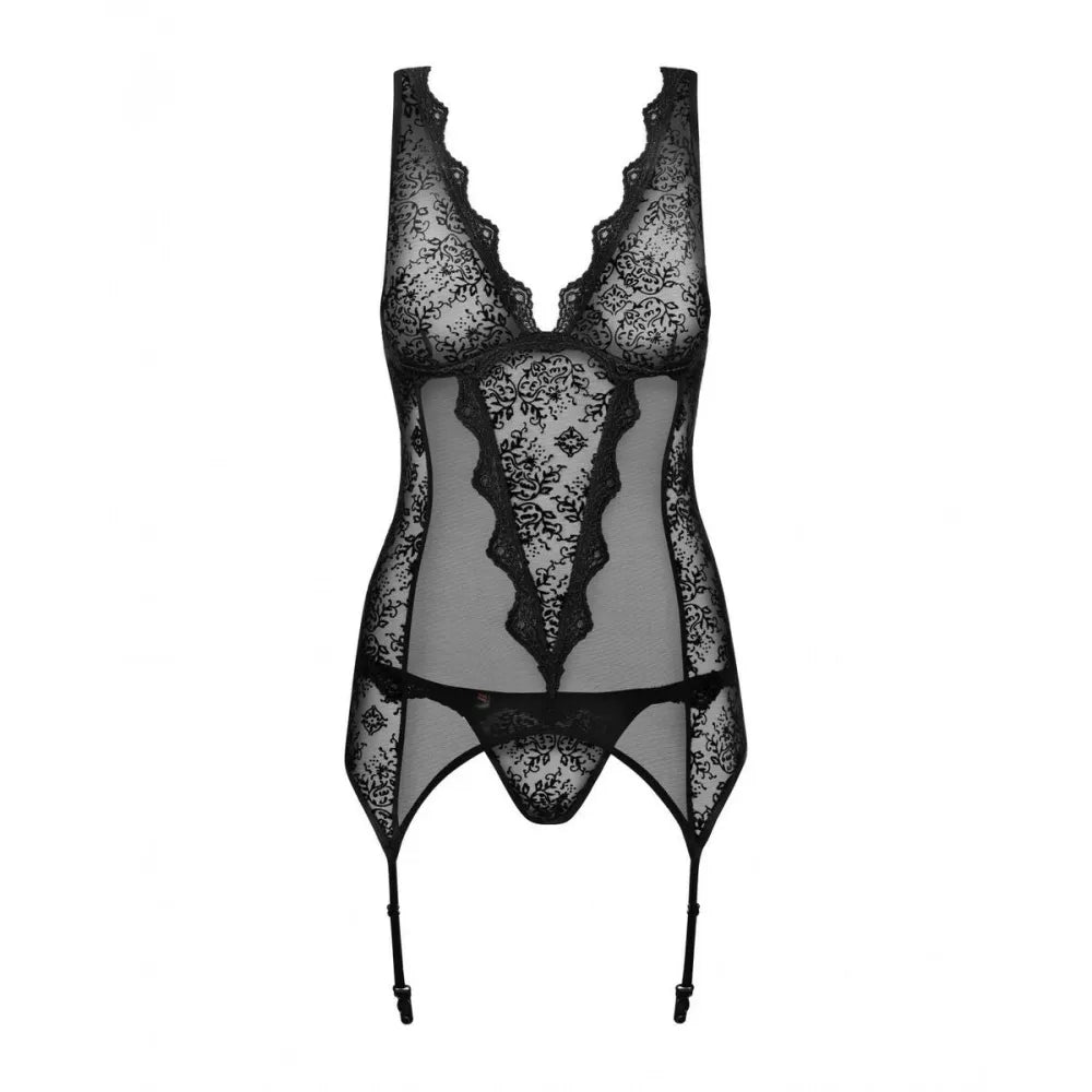 Corset By Obsessive Emperita Black S/M