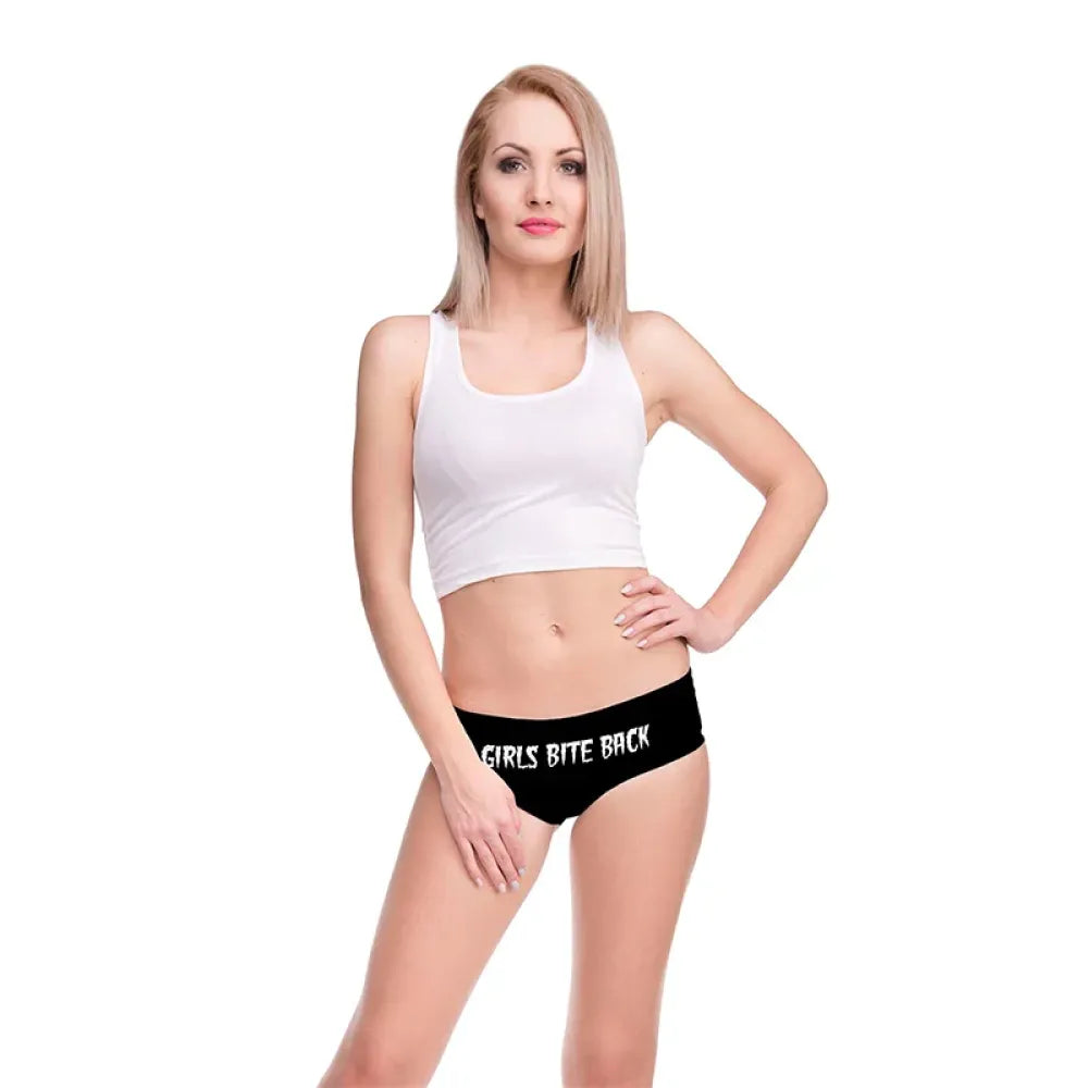 DeanFire Girls Bite Letters Print Super Soft Sexy Underwear