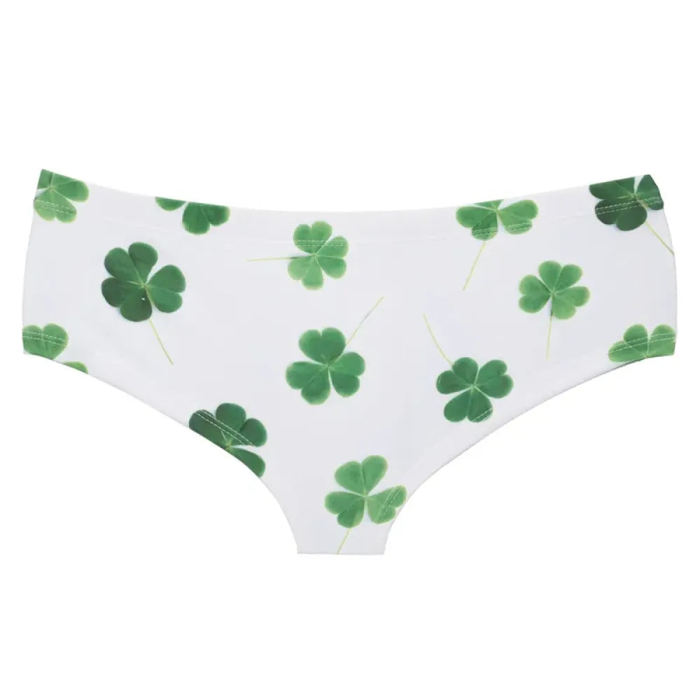 DeanFire Lucky Day Clover Cartoon Print Women Panties
