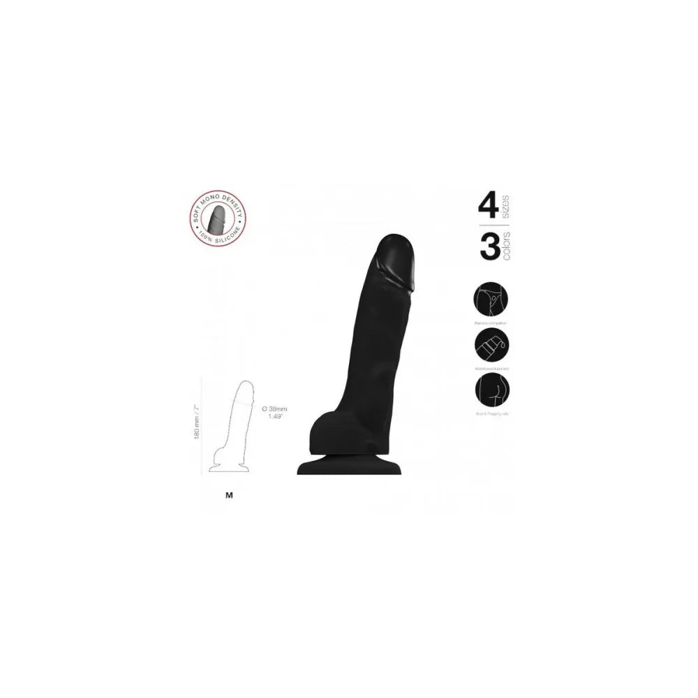 Dildo By Straponme Realistic Black M