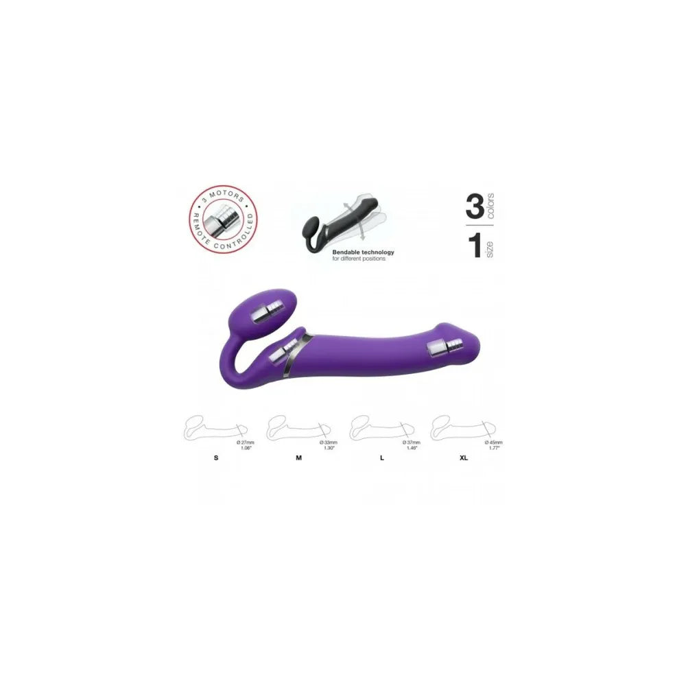 Double Penetration Stroker By Straponme Purple Purple L