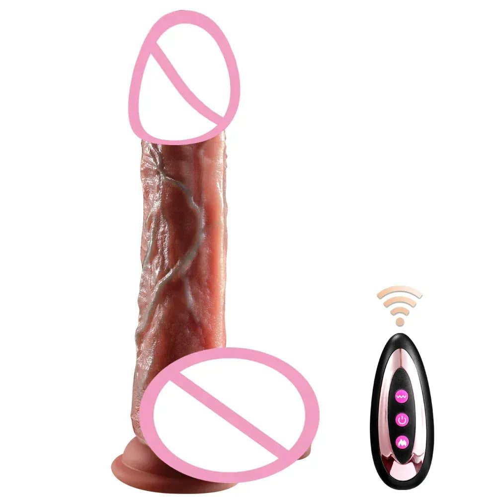 Heated Thrusting Dildo for G-Spot Stimulation