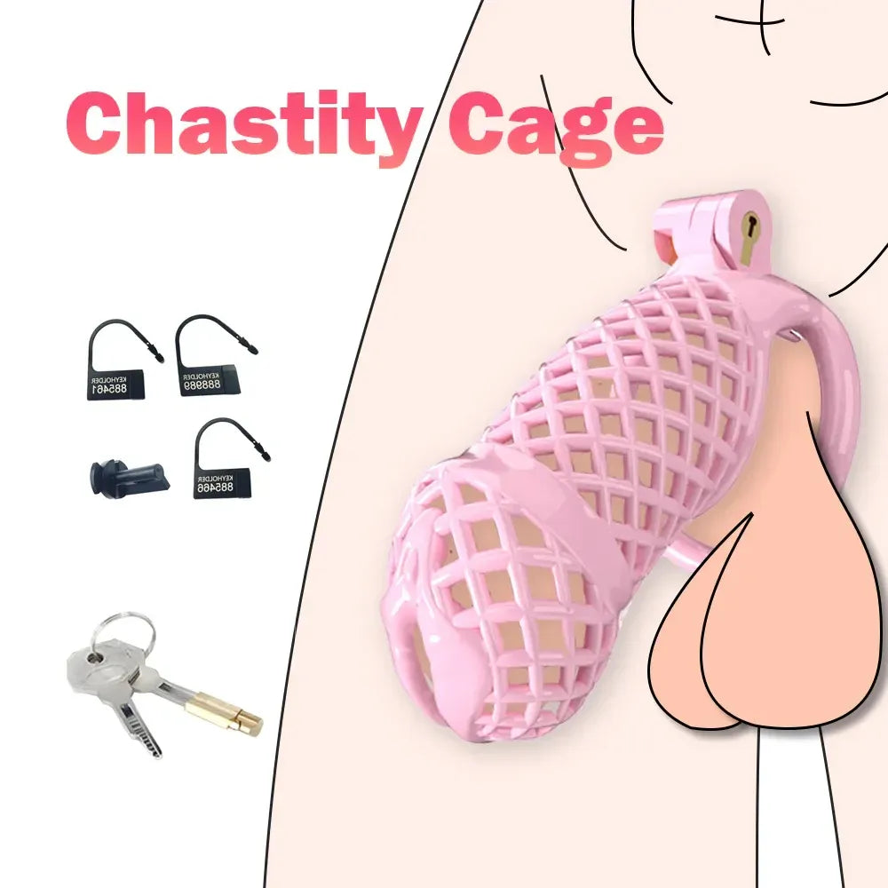 Lightweight Male Chastity Cage for Penis Exercise Large