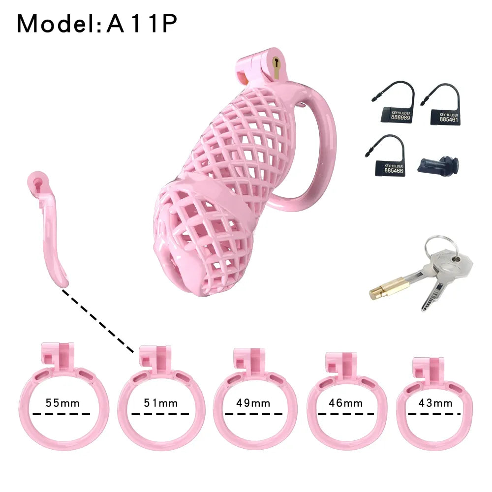 Lightweight Male Chastity Cage for Penis Exercise Large