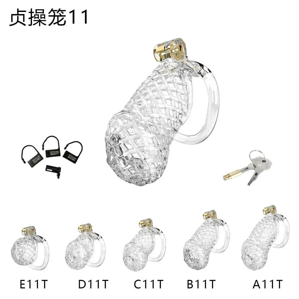 Lightweight Male Chastity Cage Plastic Cock Cage for Men