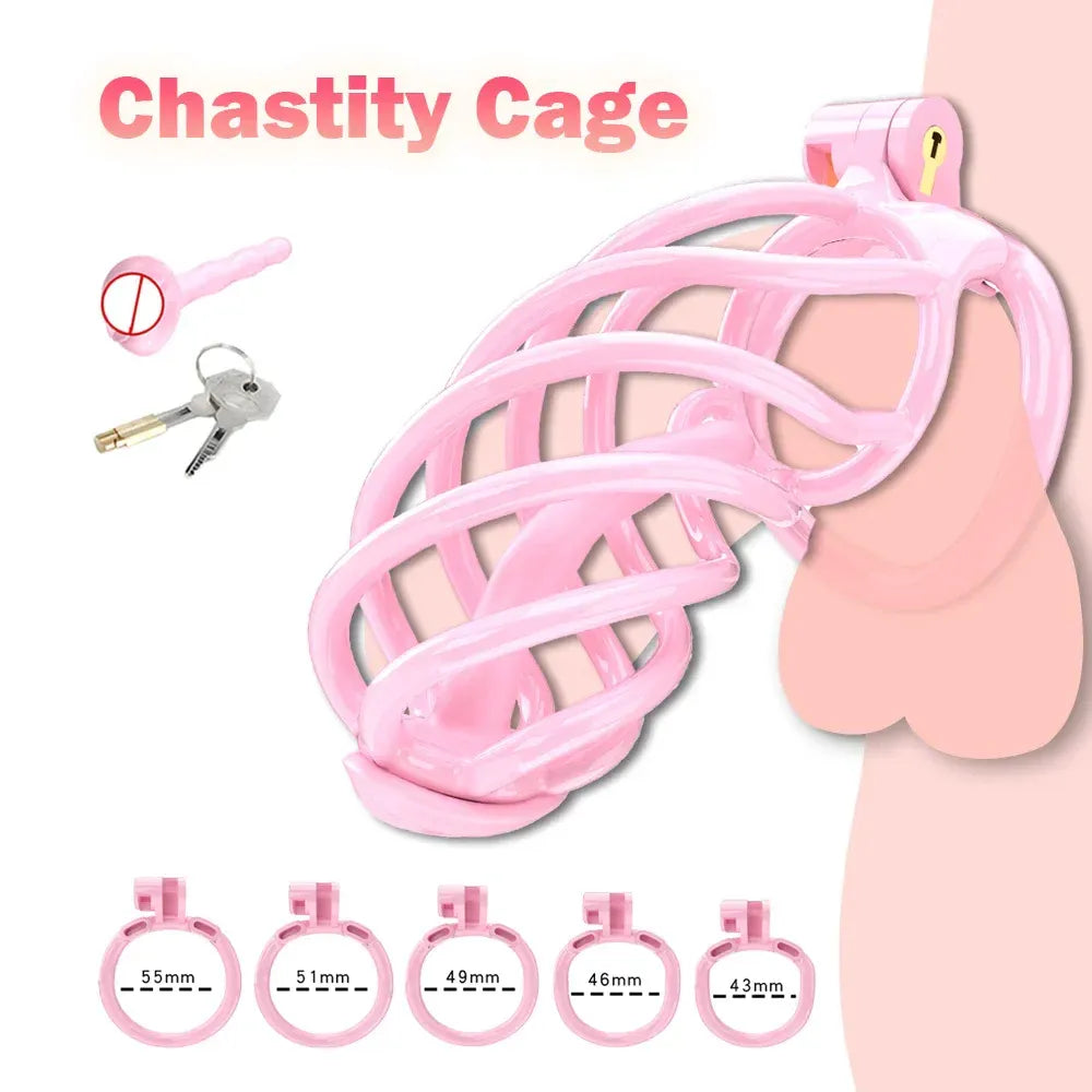 Lightweight Male Chastity Cage Plastic Cock Cage for Men