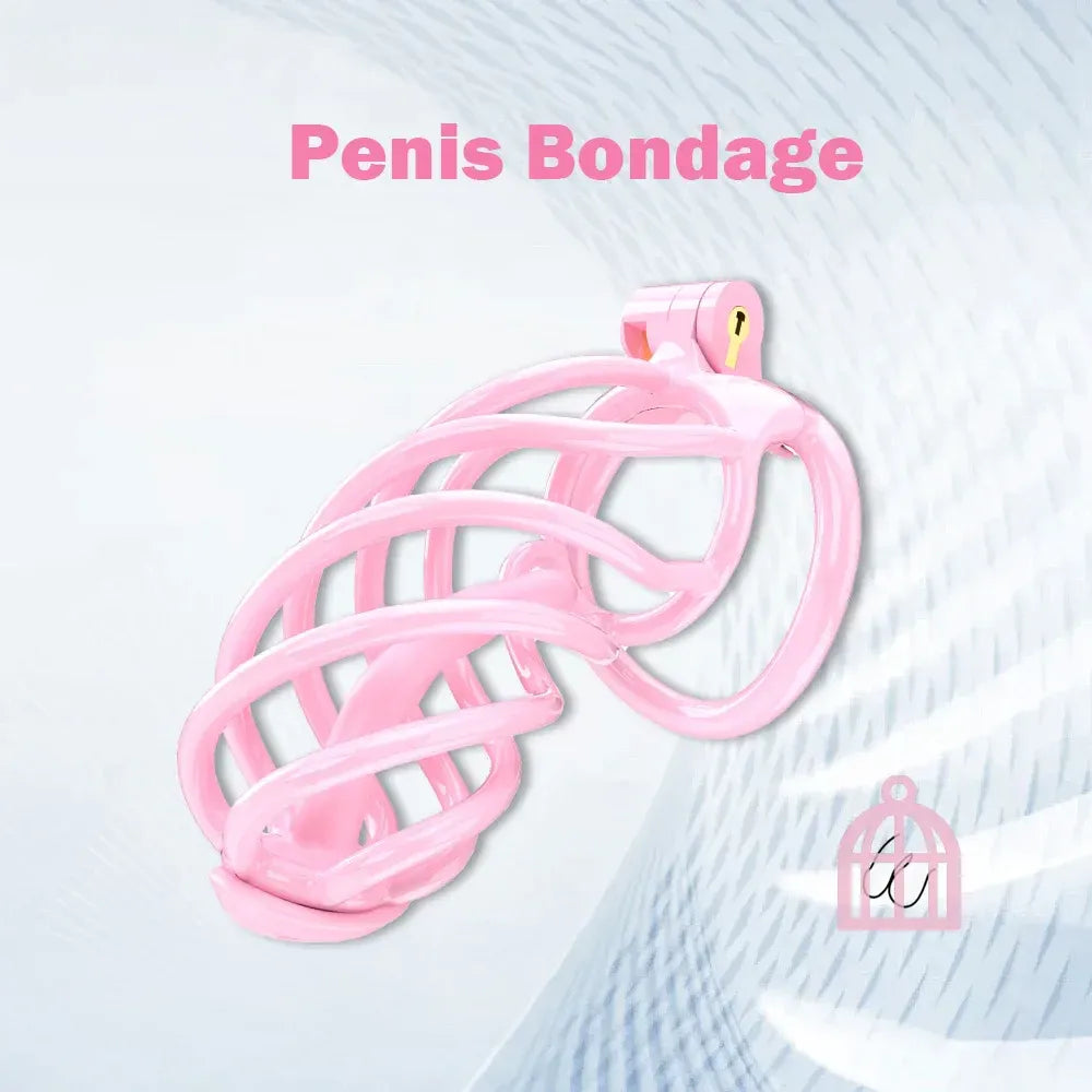 Lightweight Male Chastity Cage Plastic Cock Cage for Men