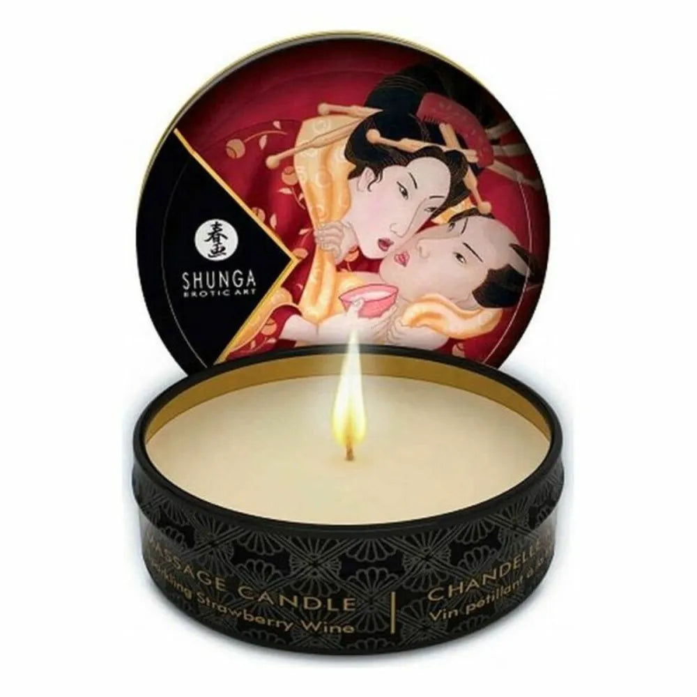 Massage Candle By Shunga 9046084 Strawberry 30 Ml