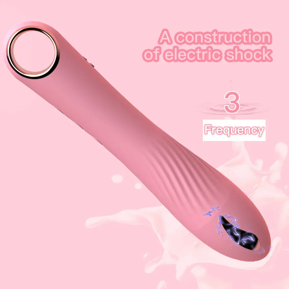 Mini Electric Shock Dildo Vibrator For Women