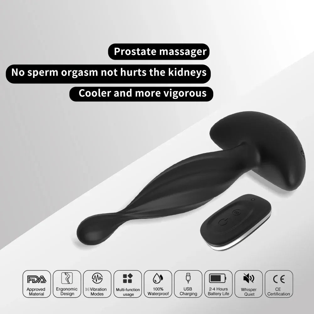 Mini Wireless Anal Plug Vibrator For Men