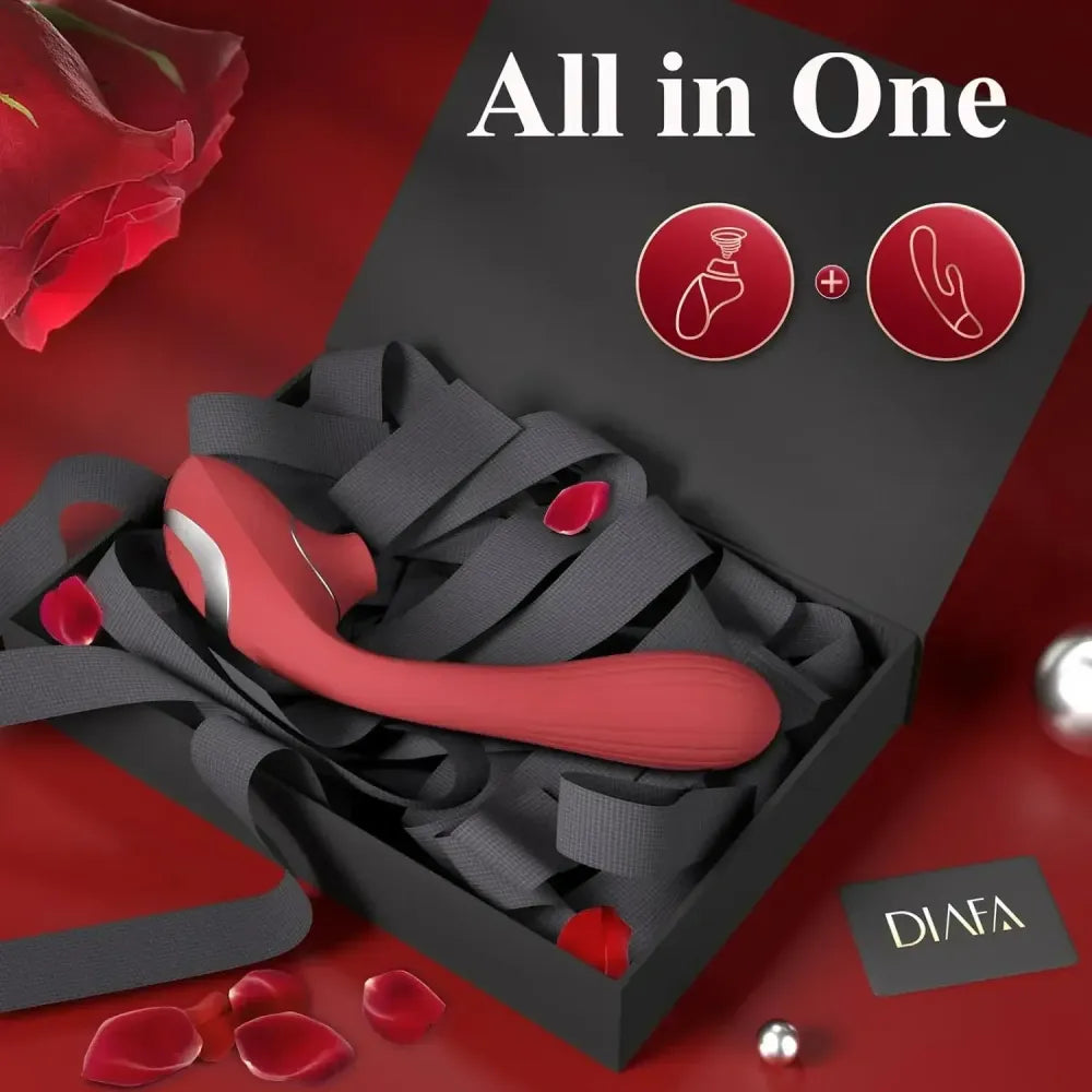 Powerful Dual Stimulation Vibrator Clit Sucker & G-Spot
