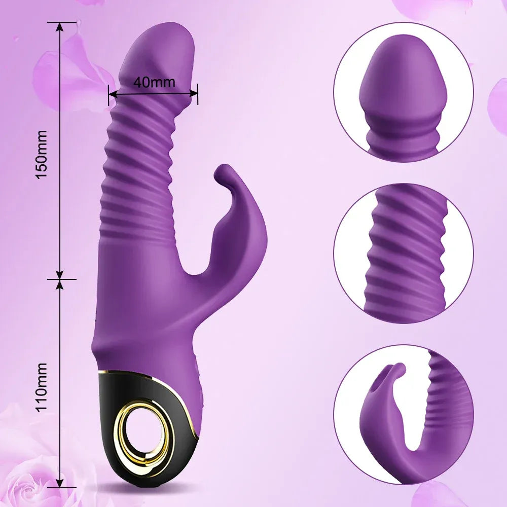 Rabbit Vibrator Automatic Telescopic G Spot Stimulator