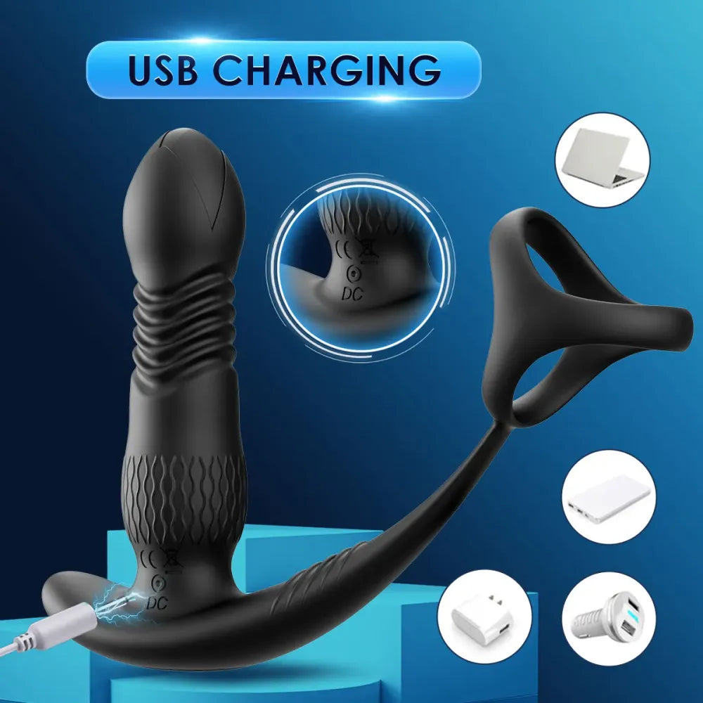 Remote Control Anal Plug Cock Ring