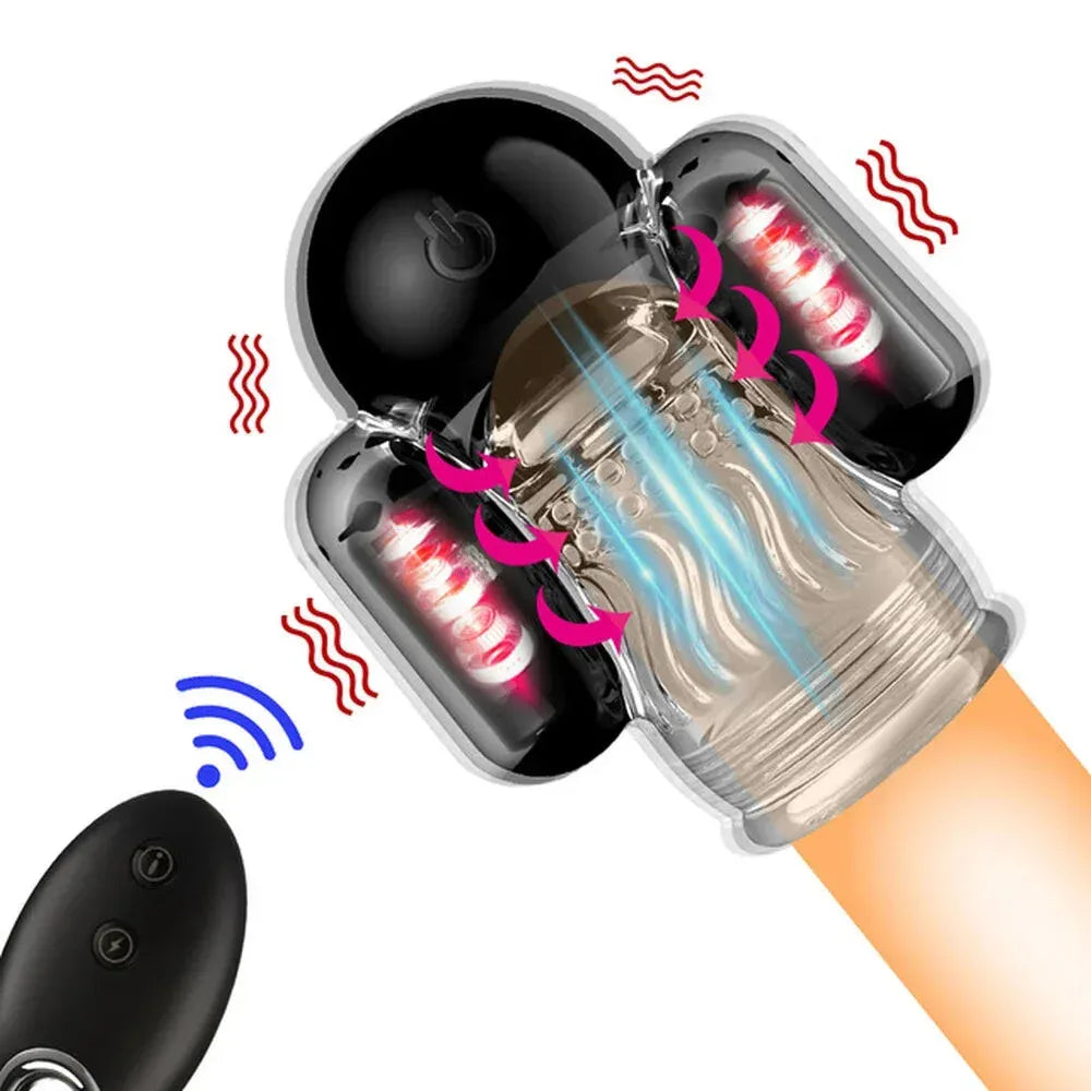 Remote Control Male Vibrator for Delayed Ejaculation Penis