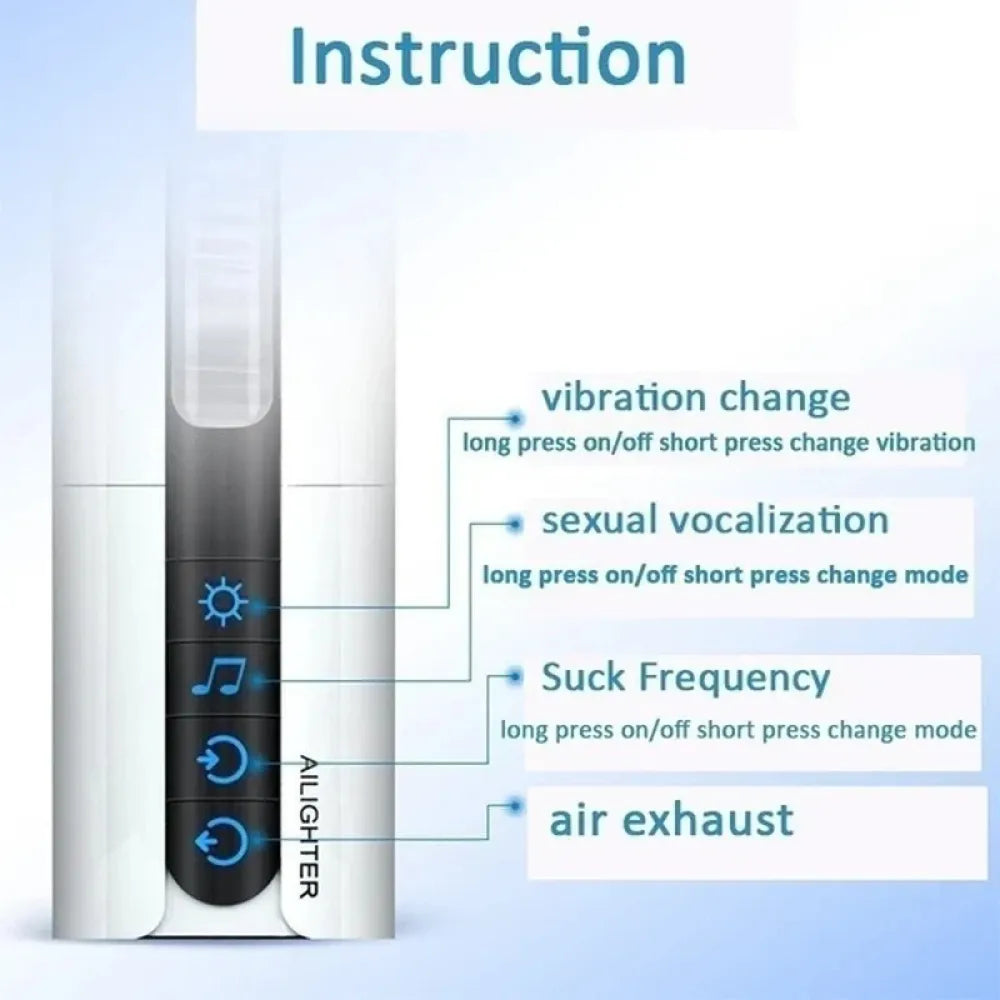 Smart Heating Male Masturbator Auto Suck Realistic Suction