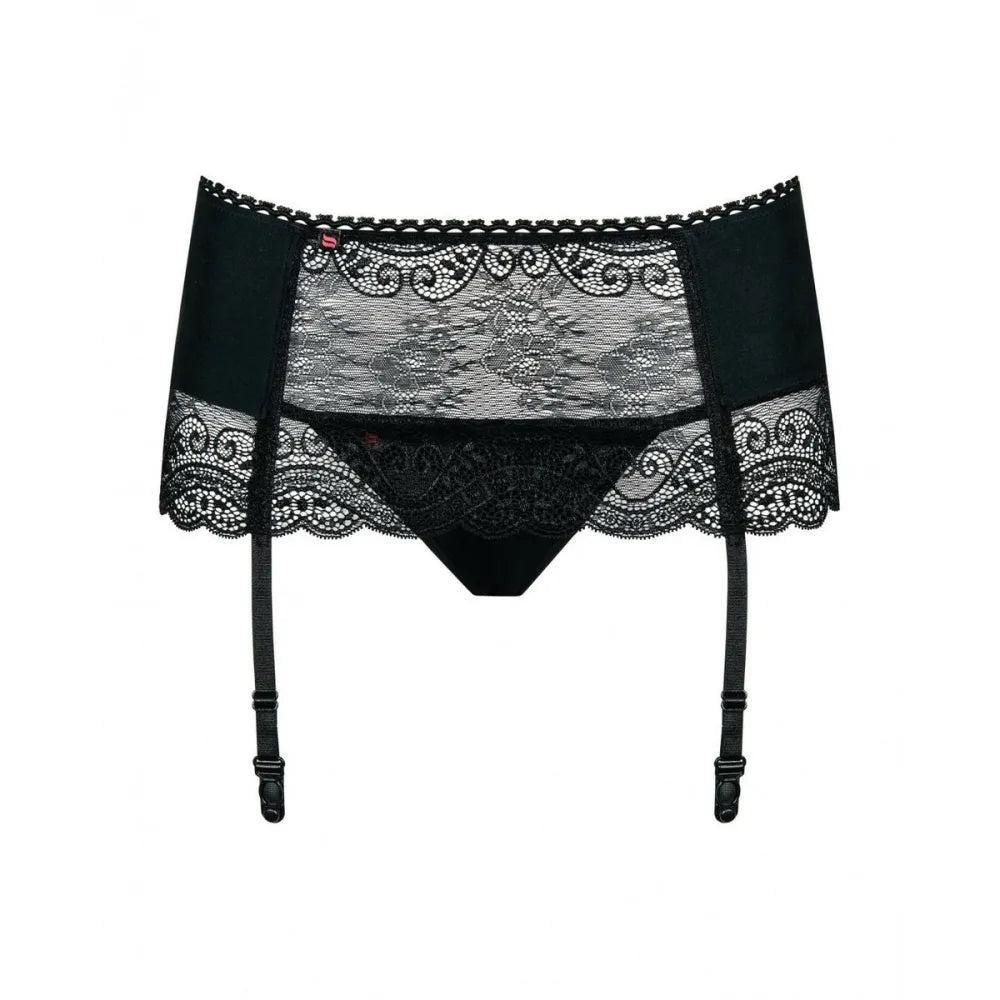 Suspender By Obsessive Miamor L/Xl Black