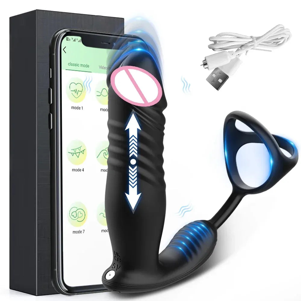 Telescopic Prostate Massager App Control