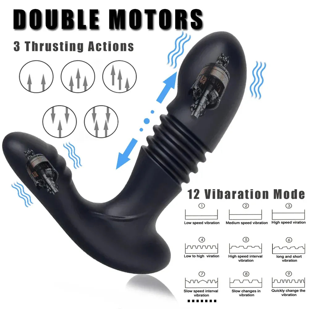 Telescopic Prostate Plug For Male Pleasure