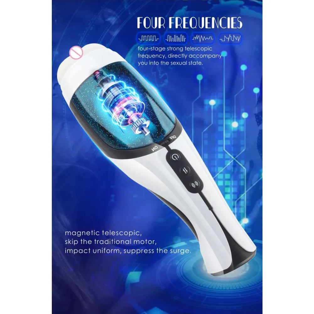 Telescopic Sucking Machine Automatic Masturbator For Oral