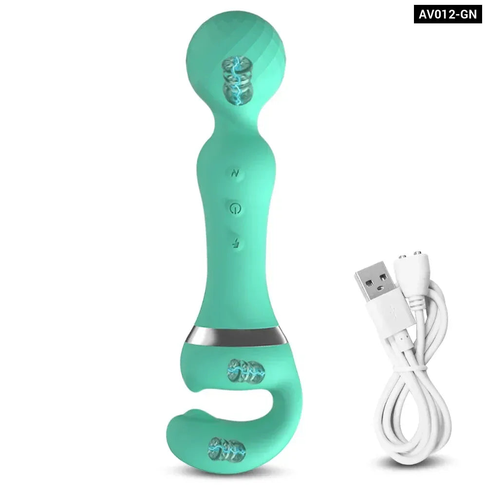 USB Recharge Av Vibrator 20 Modes for Female Pleasure