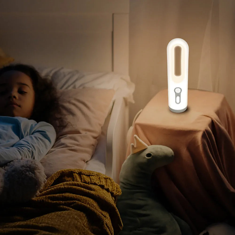 Vibe Geeks 2-In-1 Portable Led Motion Sensor Night Light