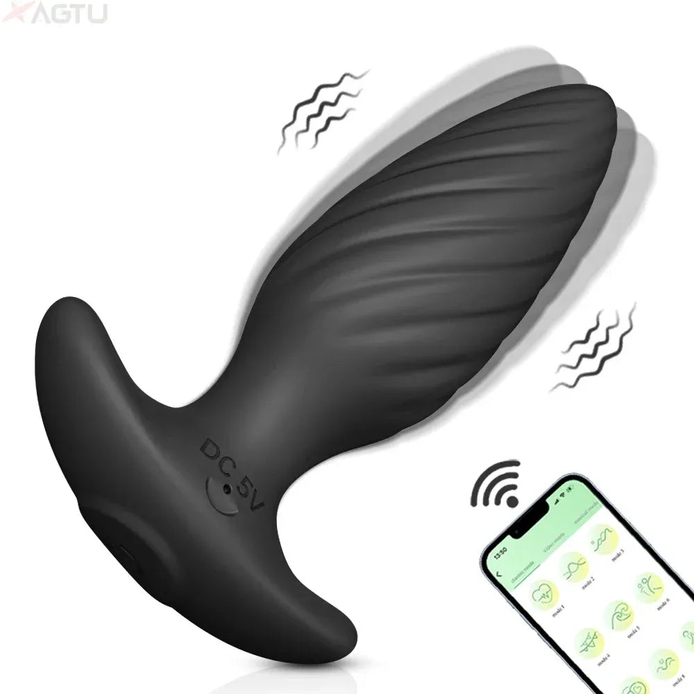 Vibrating Anal Plug for Men and Women