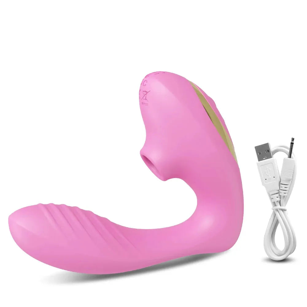 Vibrating Suction Dildo for Women - Clitoris Stimulator